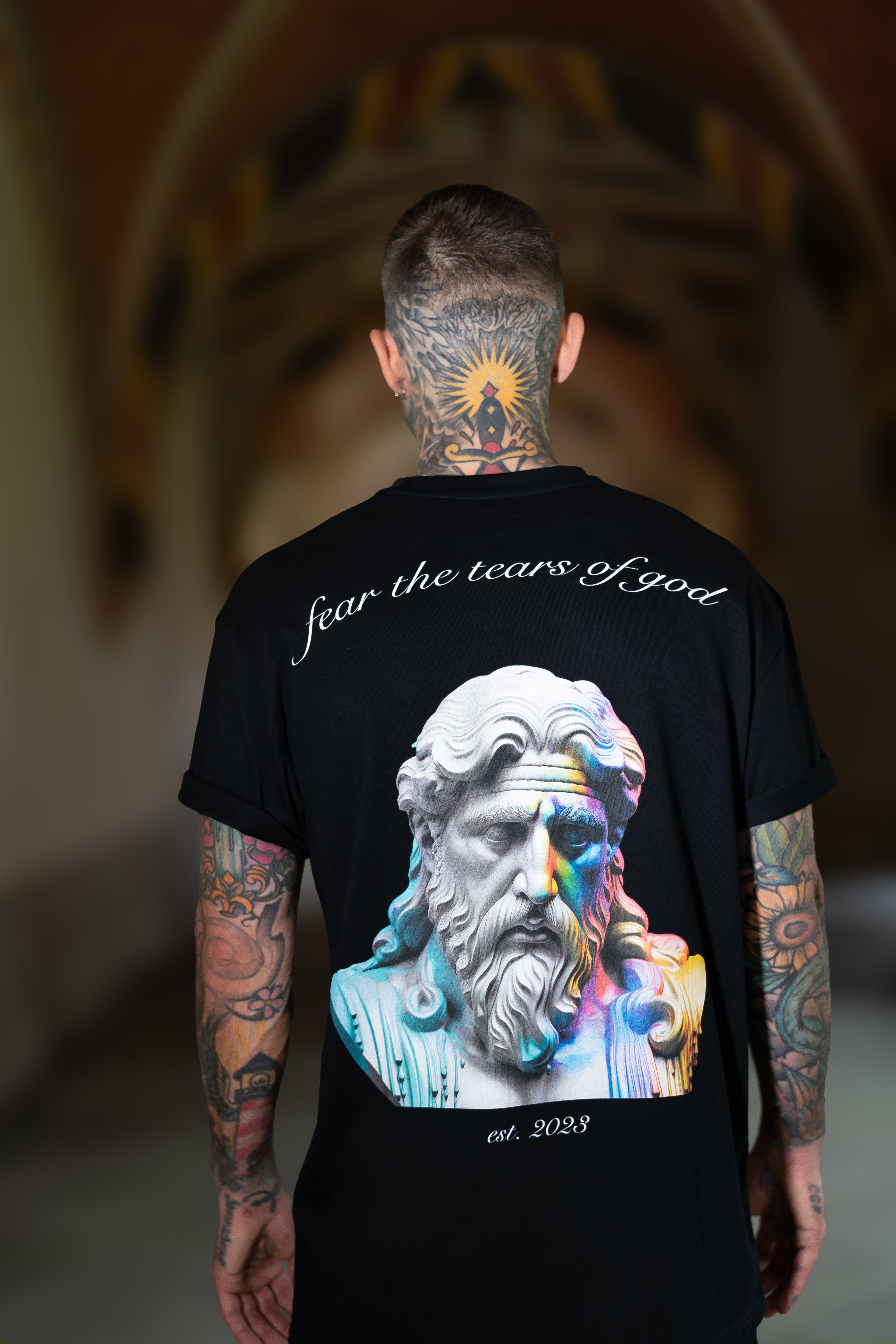 Tee Zeus Artwork schwarz