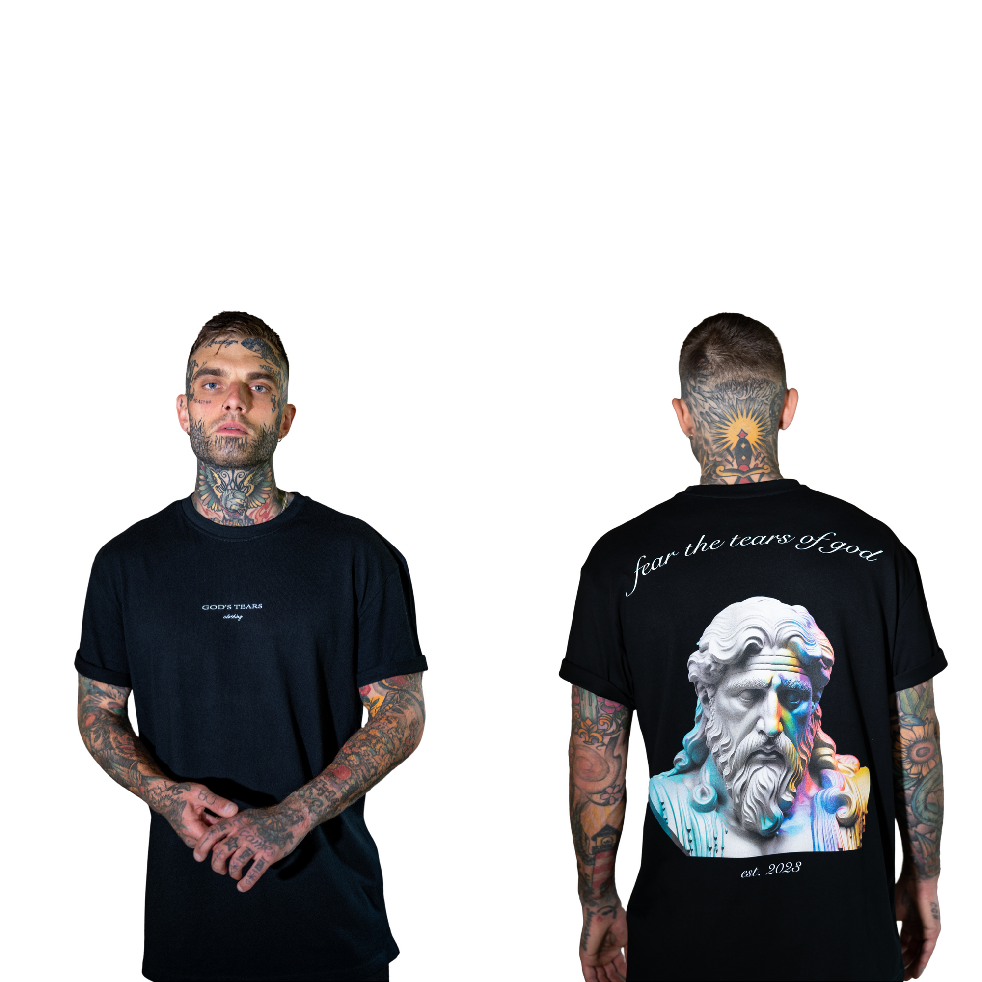 Tee Zeus Artwork schwarz